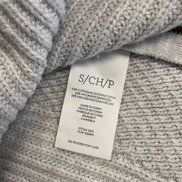 Cabi Womens Tight Knit Pullover Sweater V-Neck Long Sleeve Gray Size Small - Picture 9 of 9